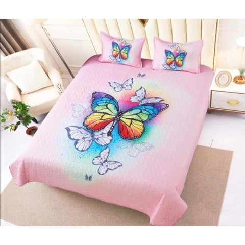 Todo Hogar Santiago De Chile - Cubrecama De Microfibra Estampado 2 Plazas - 58