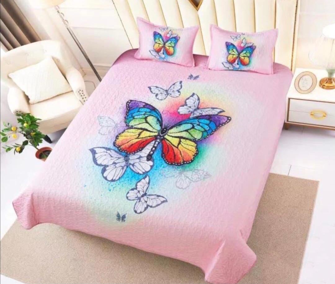 Todo Hogar Santiago De Chile - Cubrecama De Microfibra Estampado 2 Plazas - 58