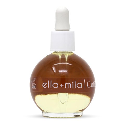 Aceite Para Cutículas Ella+Mila, Fortificante De Uñas Con Almendras Dulces Y Ricino