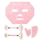 thumbnail image 1 of Natural Rose Quartz Gouache Scraper For Face Jade Roller Gua Sha Massage Face Roller Eye Sleeping Mask Anti Wrinkle Beauty Tools, 1 of 3