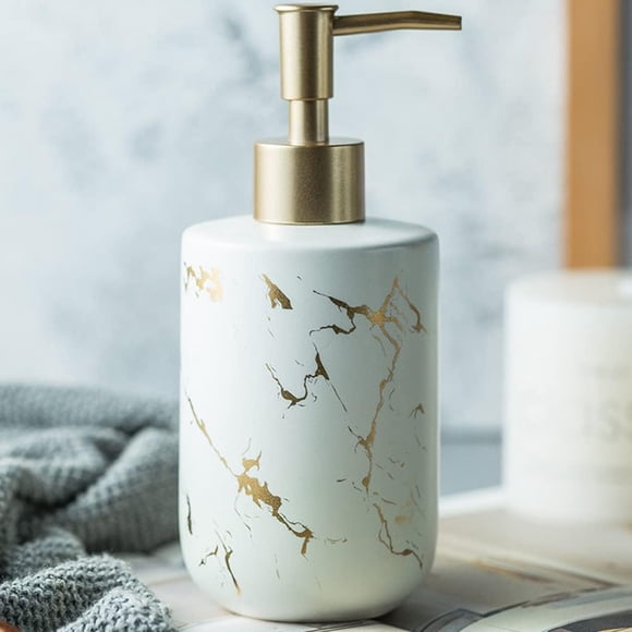Dispensador De Jabón Gold Ceramics 310 Ml Para Cocina
