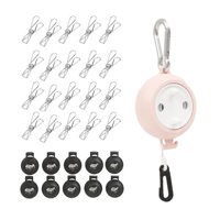 Magideal - Cuerda Retráctil Para Tendedero, Tendedero Para Exteriores, Portátil, Extensible, Fácil De Usar, Ajustable, Cuerda De Secado De Ropa Para Negocios Juego De Tendedero