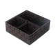 thumbnail image 1 of 4 Cubos De Almacenamiento Tejidos, Contenedores Organizadores Para Cajón, Coche, Mesa, Marrón Oscuro, 1 of 5