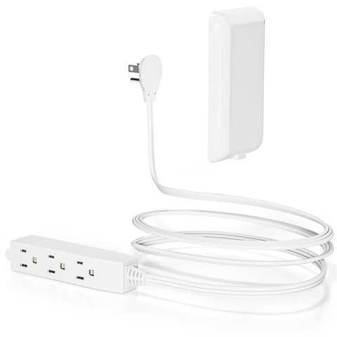 Enchufe Plano Power Strip Maxwel Manufacturing De 3 Pies Con 3 Enchufes