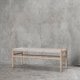 thumbnail image 3 of Banqueta Agustina Comedor Madera Maciza y Trenzado Natural 120 cm, 3 of 4