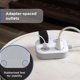 thumbnail image 4 of Regleta GE de 1,2 m con puertos USB y 3 tomas 125 V, 4 of 7