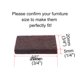 thumbnail image 2 of 36 piezas de almohadillas de fieltro para muebles cuadradas de 3/4" protector de piso para patas de sillas de escritorio, 2 of 7