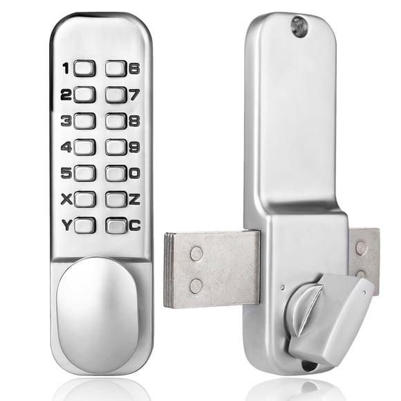 Cerradura de puerta MUTEX MX250 sin llave, cromo satinado