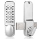 thumbnail image 1 of Cerradura de puerta MUTEX MX250 sin llave, cromo satinado, 1 of 7