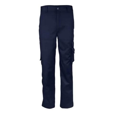 Metalfer - Pantalon Cargo Gabardina Azul Marino Talla L