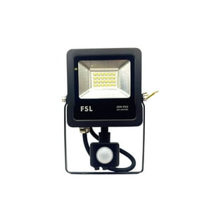 Reflector Led 20W Con Sensor De Movimiento Luz Fría 6500K | Proyector Exterior Fsl