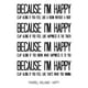 thumbnail image 1 of Decomural Pharrell Williams Happy Song Lyrics WS-34104, 1 of 2