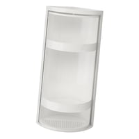 Magideal - Estantes De Esquina De 3 Niveles, Armario De Esquina, Estante De Almacenamiento De Cosméticos, Estante De Almacenamiento, Estante Triangular Giratorio