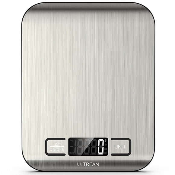Food Scale Ultrean, 15 kg/33 libras, digital para cocina, acero inoxidable