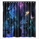 thumbnail image 1 of Cortina de ducha de diseño único, juego de cortinas de baño con ganchos, tamaño 66 x 72 pulgadas, 1 of 3