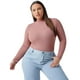 thumbnail image 4 of Camiseta Lisa de cuello alto Plus Size., 4 of 6