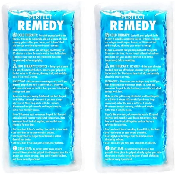 Paquetes de hielo en gel, el remedio perfecto para lesiones, frío y calor, paquete de 2
