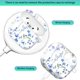thumbnail image 2 of Funda para AirPod 4 LienWex con flores acuareladas y llavero, 2 of 6