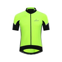 Andesland - Polera Tricota Flúor Manga Corta Cierre Completo Hombre