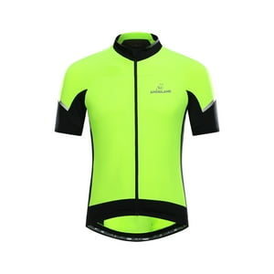 Andesland - Polera Tricota Flúor Manga Corta Cierre Completo Hombre