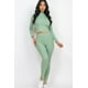 thumbnail image 1 of Conjunto de Top de Manga Larga y Leggings con Cuello Alto Acanalado, 1 of 5