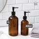 thumbnail image 4 of Dispensador Jabón Vidrio Ambar 450 ml Home Logics 1 un, 4 of 4