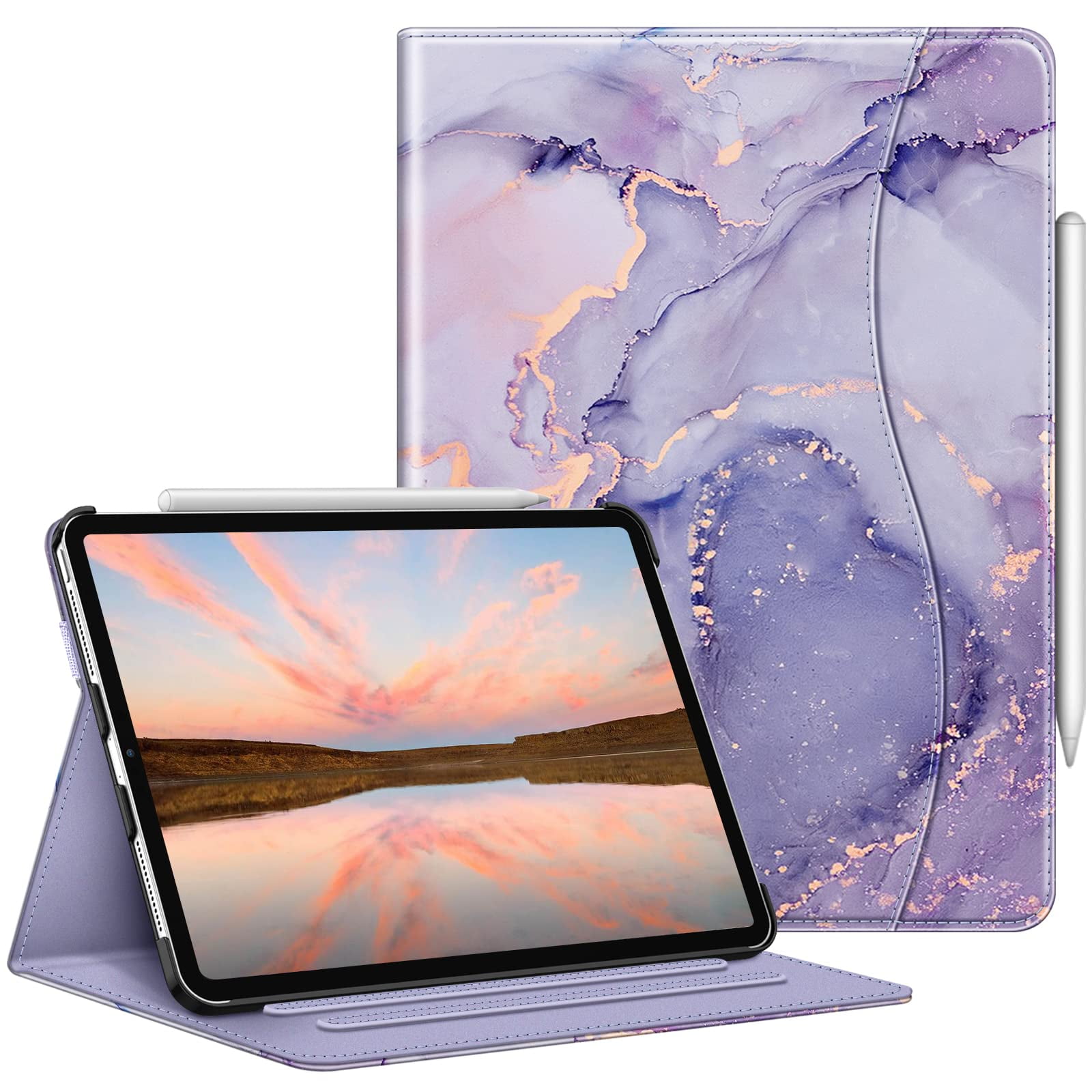 Funda Tipo Folio Fintie Para Ipad Pro De 11 Pulgadas (4.ª A 1.ª Generación), Color Lila