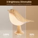 thumbnail image 4 of Lámpara de noche pequeña, lámpara de mesa LED con forma de pájaro con atenuador táctil, creativa lámpara de mesita de noche con 3 niveles de brillo y carga USB, lámpara de mesita de noche inalámbrica, 4 of 6