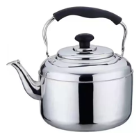 Genérico - Tetera De Acero Inoxidable De Cuello De Cisne, 2 Litros, Plateada