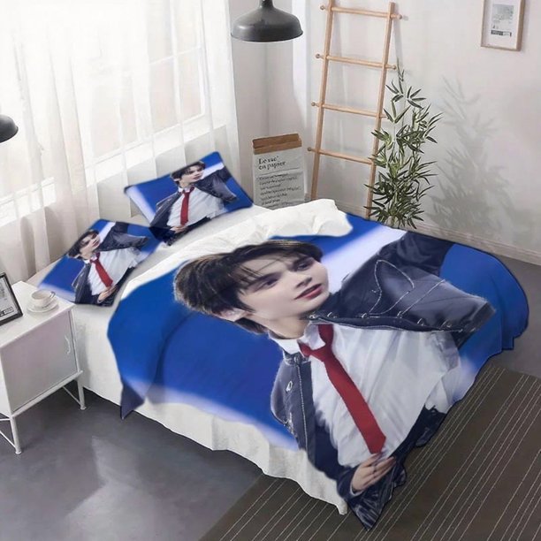 3pcs Justin Jay Theme Printed Bedding Set Includes Duvet Cover and Pillowcases