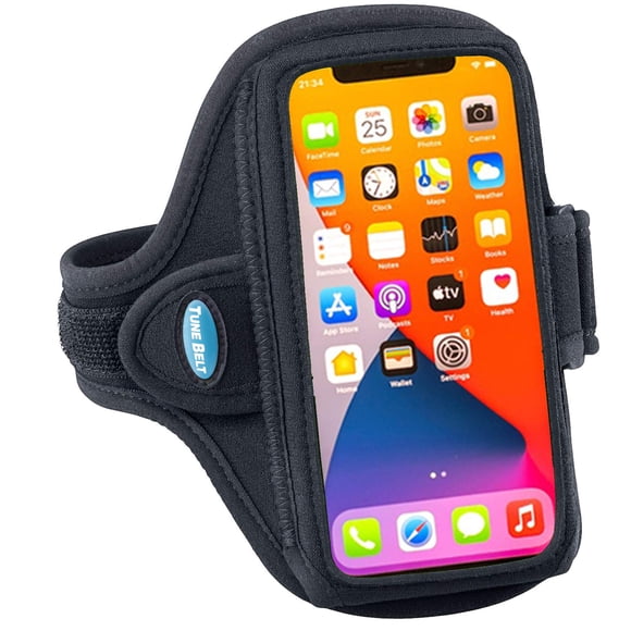 Brazalete para correr Tune Belt AB91 para smartphones grandes, color negro