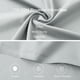 thumbnail image 4 of REGALWOVEN Juego de Fundas de Almohada con Cremallera de Microfibra Suave, Juego de 2, Gris Claro No Estándar, 4 of 7