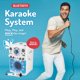 thumbnail image 2 of Máquina de karaoke para cantar portátil con micrófono con cable, color blanco, 2 of 7