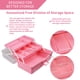thumbnail image 4 of Caja organizadora TERGOO de tres capas con 2 bandejas, color rosa, 4 of 6
