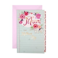Hallmark - Tarjeta De Felicitación Del Día De La Madre, Tamaño Grande, Para Mamá, Con Diseño Floral