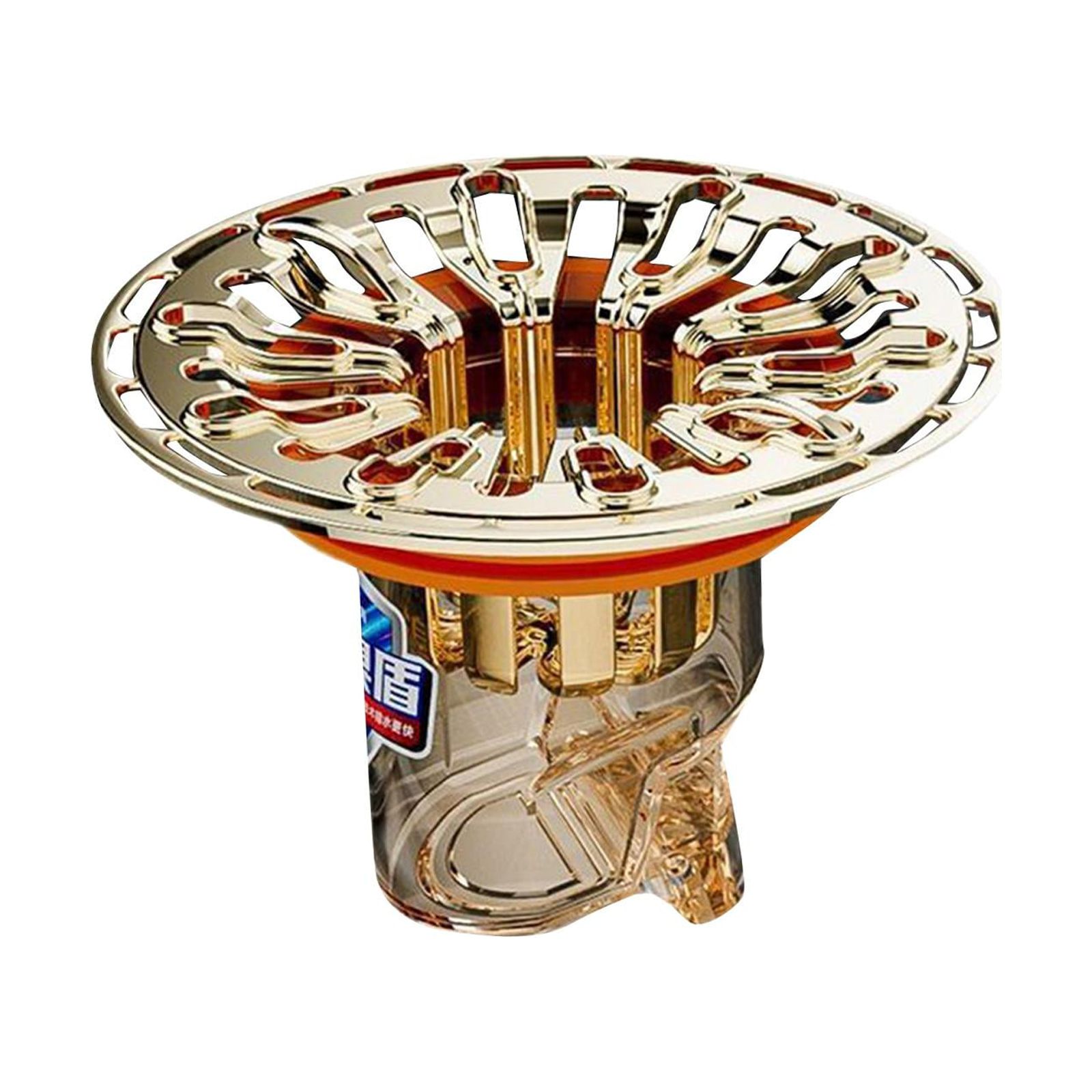 Magideal - Tapón De Drenaje De Suelo Inodoro, Sellador De Gas, Colador De Suelo De Una Sola Vía, Inserto De Drenaje De Núcleo De Alcantarillado Para Baño Y Lavan Oro Rosa