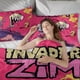 thumbnail image 4 of Invader Zim Face on print Soft Bed Set Lightweight 3 Pieces Bedding Sets for All Season Comforter Set Easy Care, 4 of 5