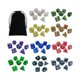 thumbnail image 2 of 70x Dados Poliédricos Acrílicos Con Bolsa De Almacenamiento Juguete De Entretenimiento Para D20 D6 Estilo C, 2 of 5