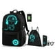 thumbnail image 1 of New School Backpack for Boy Girls Anime Cartoon Luminous Children's Bags Anti-Theft Bookbag Daypack Shoulder Rucksack Laptop Bag, 1 of 3