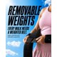 thumbnail image 3 of Cinturón con peso ajustable W8FIT 36 cm 4,5 kg para fitness, 3 of 9