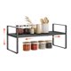 thumbnail image 1 of Estante para Gabinete DPZM 42‑69 cm Negro Expandible y Apilable, 1 of 6
