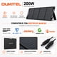 thumbnail image 1 of Panel Solar Portátil OUKITEL 200W | Eficiencia 24.8% e IP68, 1 of 10