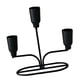 thumbnail image 4 of Candelabro De Metal, Portavelas Para Festivales, Aniversarios, Salas De Estar, Color Negro, 4 of 5