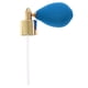 thumbnail image 2 of Bomba Atomizadora De Pulverización De Botella De Perfume De Vidrio Recargable Vintage Con Tubo - Azul, 2 of 3