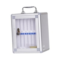 Bothyi - Gabinete De Almacenamiento Para Teléfono, Caja De Almacenamiento Para Teléfono Inteligente Con Mango Portátil De Aleación De Aluminio, 12 Ranuras