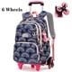 thumbnail image 1 of Rolling School Bags for Girls Backpack Children Waterproof School Backpacks with Wheels Middle School Trolley Luggage Back Pack, 1 of 3