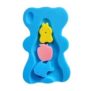 Magideal - Alfombrilla De Para Bebé, Esponja De Antideslizante Con Dibujos Animados, Cómoda, Cama Suave, Esponja De , Cojín Para Niños , Azul