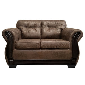 América Decora - Sofá Con Resorte Estructural 2 Personas Taurus Envejecido Café Claro