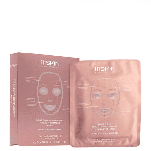 111 Skin - Mascarilla Facial Iluminadora De Oro Rosa (5 X 30 Ml)