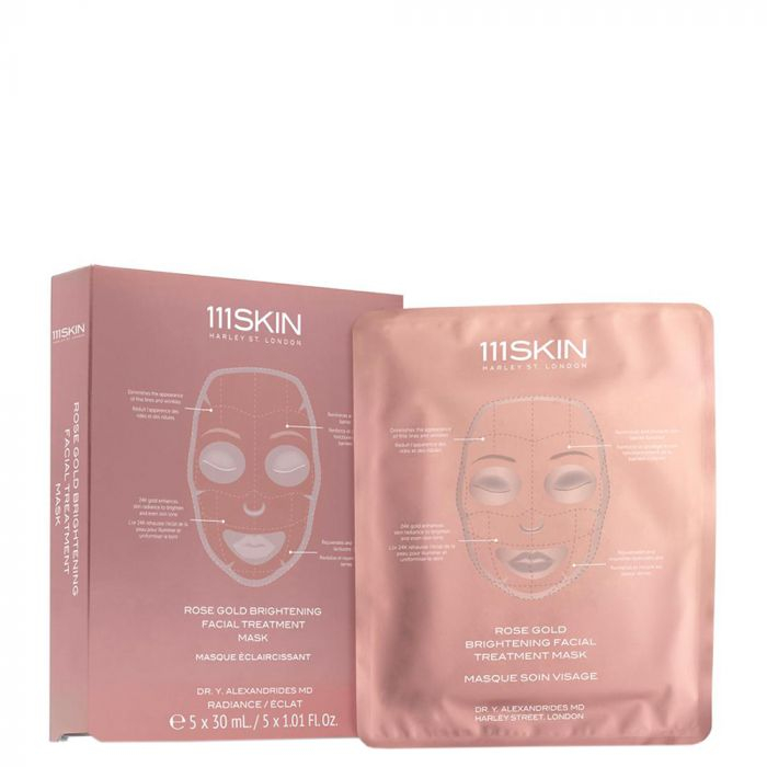 111 Skin - Mascarilla Facial Iluminadora De Oro Rosa (5 X 30 Ml)